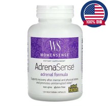 Natural Factors 내추럴 팩터스 우먼 센스 아드레날 포뮬라 AdrenaSense Adrenal Formula 120베지캡슐