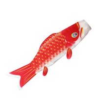 OEM Japanese Carp-Windsock Streamer Fish Flag Kite Home Outdoors Hanging Decoration WPS210317110A, red