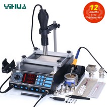 납땜인두기 무선인두기 가스인두기 실납 땜납 납땜기 YIHUA PCB 예열 BGA 재작, 2.package 1 - 220V EU