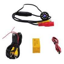 자동차 후면보기 카메라와이드 앵글역방향 주차방수 적외선 LED자동 백업 모니터범용BMW HD 나이트 비전 호환, 1800-8 LED_12V, 1800-8 LED - 12V
