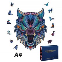 퍼즐 입체 크리스탈 3d 만들기 재료 성인을위한 개인화 된 지그 소 크리스마스 선물 지그 소 장식 그림 동물 게임 나무 40, A4-S