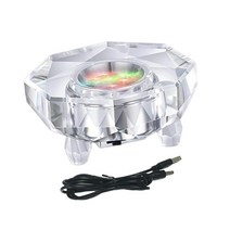 GHSHOP LED 라이트베이스 홀더 컵 쇼를위한 다기능 분위기 받침대 디스플레이 3D 포토 바, 다중, 결정, 스타일 B