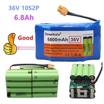 전기자전거 전동킥보드 배터리 36V 리튬 이온 10s2p 36v 6800mAh 팩 42V 6800mah 스쿠터 트위스트 차량용 자동차