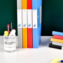 사무실 학원 문서보관 클리어 홀더 파일 40P 투명, 블랙
