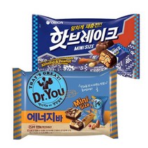 오리온 닥터유 에너지바 미니 330g+핫브레이크 532g, 2개