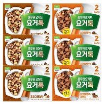풀무원 요거톡 초코그래놀라 130g 6개 + 초코필로우 125g 6개, 1세트