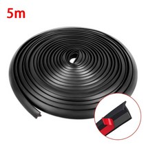 seametal 10m car rubber seal strip slanted t type seal 가장자리 갭 트림 스티커 절연 방수 방음 보호기 실란트, 5m