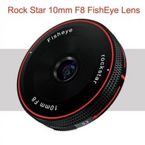RockStar-10mm F8 어안 렌즈 초광각 고정 초점 카메라 렌즈 소니 E 후지 FX M4/3 니콘 Z 캐논 M50II M6II M200 용, E 마운트