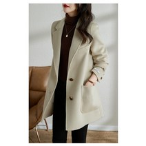 여성 트위드 자켓 여성 빅사이즈 한국 패션 양면 캐시미어 트위드 여성 재킷 우아한 기질 슬림하고 시크한