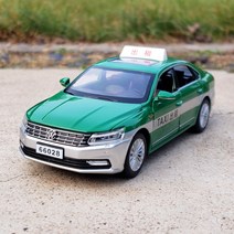 1:32 아우디 폭스바겐 택시 다이캐스트 장난감 자동차 모형 피규어, 파사트 렌탈 그린