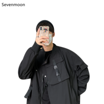 Sevenmoon 오버핏 간략하다 여름남자 데일리 경박스럽다 재킷