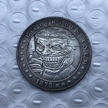 재미있는 광대 해골 호보 니켈 골동품 동전 수집용 올드 독일 기념 고대 복제 38mm, [25] 25