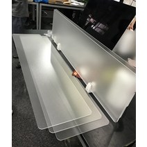 책상 칸막이 파티션 학생 투명 반투명 가림막 가림판 푸드코트 관공서 학교책상 학원책상, 클립이있는 반투명 매트 80 * 30cm