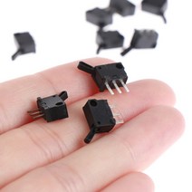 10 pcs 마이크로 미니 스위치 구멍이있는 소형 리미트 여행 3 개의 다리가 일반적 개방되어 있습니다