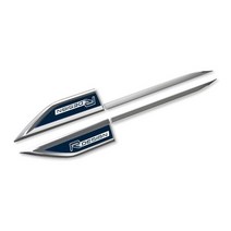 볼보 자동차 펜더 사이드 라벨 2 개/세트 S60 V40 Rdesign 엠블럼 스타일링 외부 장식 액세서리, 02 파란