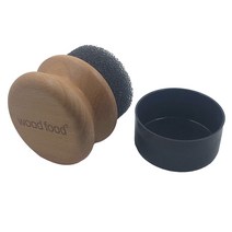 wood food 가구용 왁스용 왁스 어플리케이터 (1 항균 스폰지) (1 원형 항균 스폰지)