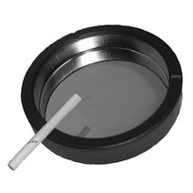 왕 (스텐 고무 재떨이 - 특대형 - 원형) 가정용 업소용 빅사이즈 재털이 재떨이 대형, 1개