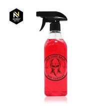 엔공구 스퀘어 보틀 500ml (28파이) 투명소분용기 일반캡포함 디테일링 케미컬, 샴푸캡 + 스티커