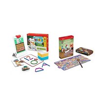 Osmo 오스모 코딩학습 아이패드용 리틀지니어스 스타터 키트+수학 어드벤져+탐정사무소게임 (아이패드 베이스 포함)