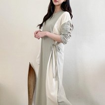 마롱패션 모노톤 블랙 카키 퍼플 여성 봄 여름 원피스