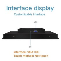 [해외] 18.5 인치 디스플레이 모니터 태블릿 HDMI VGA TV AV DVI LCD 화면 터치 스크린 1366*768 버클 장착 산업용 컴퓨터