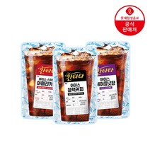 롯데칠성 칸타타 아이스커피 파우치 190ml x 20개, 블랙커피