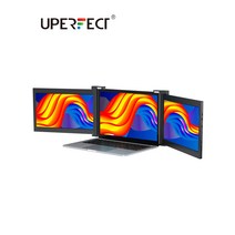 휴대용모니터 포터블모니터 노트북듀얼 보조 UPERFECT 트리플 휴대용 모니터 노트북용, 1.14.0-inch