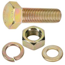 육각볼트10mm 너트 와샤 스프링와사 세트, 육각볼트M10 X 45mm(2개)세트