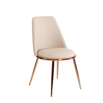 로얄다이아 써클체어 클래식체어 로즈골드프레임, 써클체어-베이지, 1개