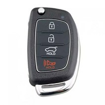 우체국 정일배송 싼타페DM 리모컨 차키 폴딩키 실리콘 고무, 배터리포함