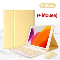 포켓몬키캡 ipad 9.7 201720182019 air 1 2 3 pro 무선키보드, 마우스로 노란색, 아이패드 프로 11 2018용