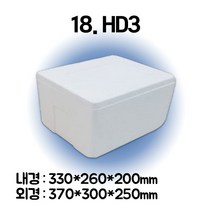 경기포장 아이스박스(스티로폼박스) 낱개, 1개, *18. HD3