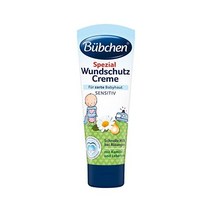 Buebchen Bübchen 특수 상처 보호 크림 민감한 아기 피부를 위한 치유 연고 카모마일 및 대구 간 함유 수량: 1 x 75 ml