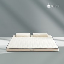 [신우팜앤라텍스] 레스트 통몰드 천연라텍스 토퍼 매트리스 7.5cm 킹