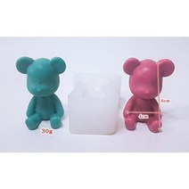 앉은 곰돌이몰드-석고방향제몰드 비누몰드, 6CM