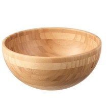 캠핑 우드 대나무 서빙볼 샐러드 비빔밥 요거트 다용도 나무 그릇 이케아, 우드서빙볼28cm