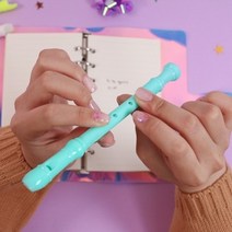 소리나는 리코더 피리 볼펜 3color 인싸템 특이한 귀여운 선물용 판촉 펜, 화이트