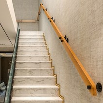 계단손잡이 유럽식 핸드레일 계단난간 원목 난간대, 길이 300cm(2노트 4고정점)