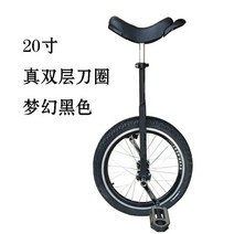 외발자전거 자전거 입문용 균형잡기 한바퀴 피트니스, 단일사이즈, 20인치두꺼운블랙