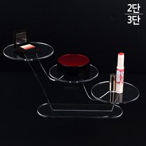 2단 3단 매장 디스플레이 원형 투명 아크릴 상품 진열대 화장품 네일샵 악세사리 디피용 받침대 목걸이 귀걸이 피규어 소품 진열 장식 국내생산, 제품선택