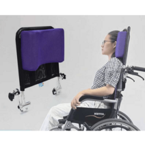 전동 휠체어 헤드레스트 머리 베게 목 지지 거치대, 너비 40-50/검은색