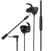 마이크가 있는 게임용 헤드셋 PS4 Xbox One PC 스마트 폰용 플매트 카펫 러그 가능 인 이어 휴대폰 컴퓨터 이어폰 3.5mm, [01] red 3.5mm, 01 red 3.5mm