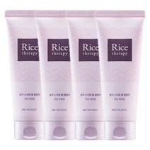 라이스테라피 폼클렌징 150g 쌀겨스크럽 4개 쌀뜨물세안 순한 브라이팅 지성피부 데일리
