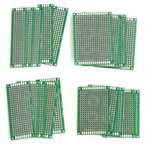 휴즈 유리관휴즈 20 개 몫 5x7 4x6 3x7 2x8cm 양면 프로토 타입 Diy 범용 인쇄 회로 PCB 보드 Arduino 용