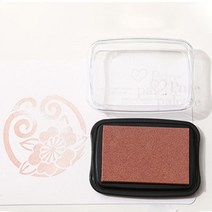 압인기 인두 도장 실링왁스 스템프 스탬프에 대 한 대형 빈티지 잉크 패드 DIY 공예 스크랩북 고무 나무 스탬프 손가락 그림 만들기 용품 20 색, 10.Brown