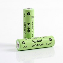 그린툴 2000mAh 니켈수소 AA 충전지 2p NI-MH 충전배터리, 상세 참조