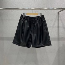 남자 여름 레더 반바지 트렉 밴딩 커플 팬츠 4컬러