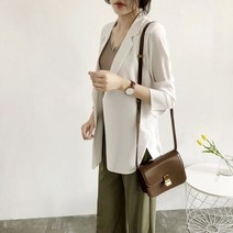 위위브렌 여성용 베이직 얇은 캐주얼 자켓