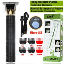 바버샵클리퍼 남자바리깡 가정용이발기 셀프바리깡 T9 0mm 전문 헤어 클리퍼 전기 충전식 남성 면도기 수염, 03 OHS X1 Buddha Plus