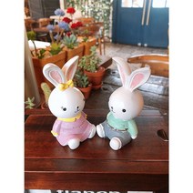 위withh_토끼인형2P(K202) 장식품 카페소품 팬션 예쁜 집들이선물 인테리어 콘솔♥withy, ♥JoenuD♥, ♥withyou!
